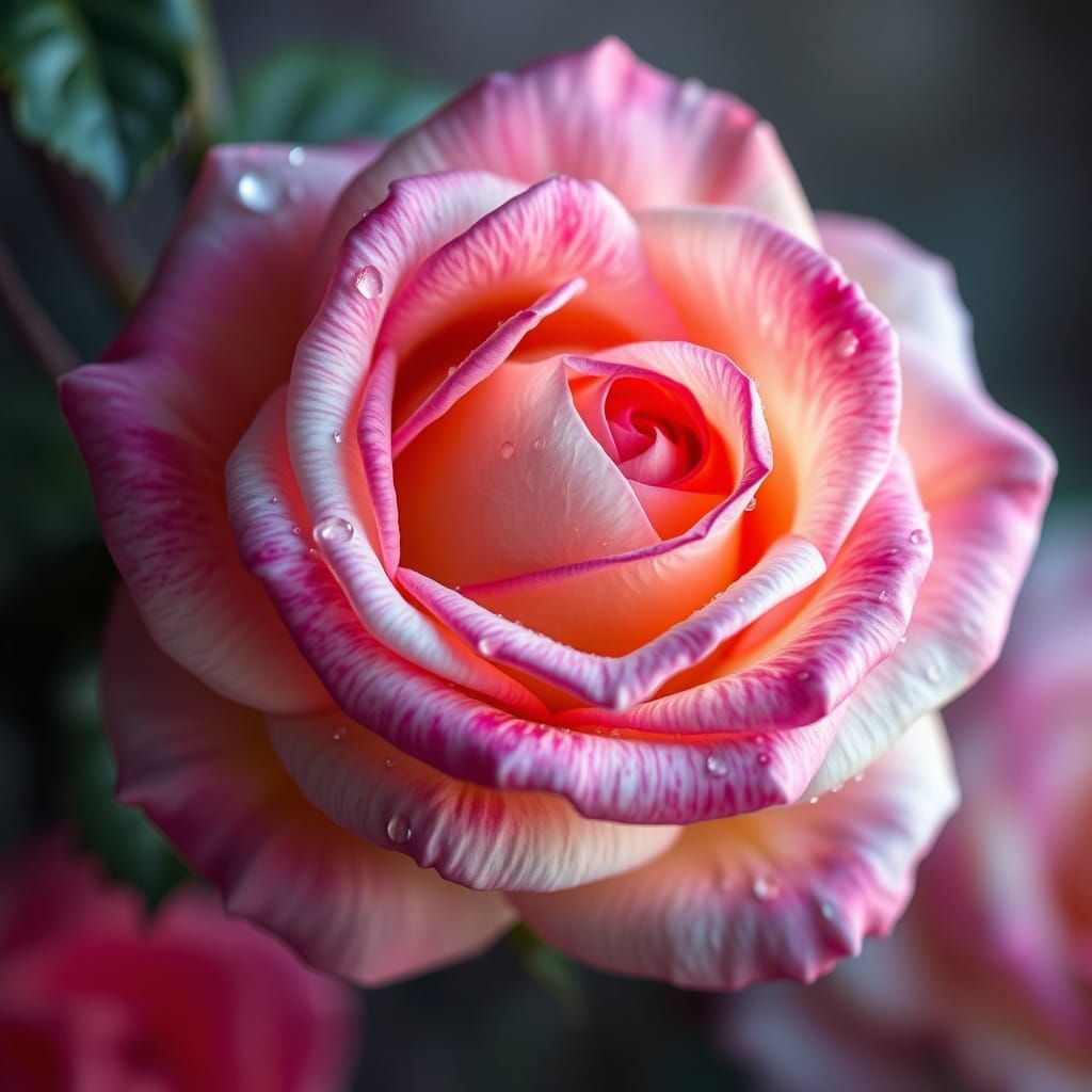 Whimsical Morning Rose in Soft Light