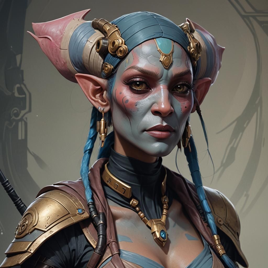 Space Pirate Hybrid Portrait in Artstation Style