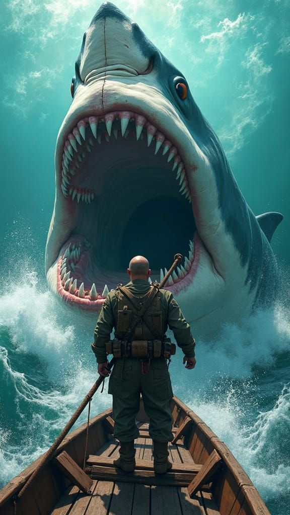Soldier Versus Shark in Epic Ocean Battle
