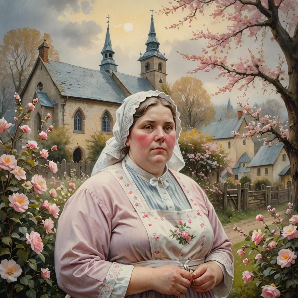 The village priest's housekeeper