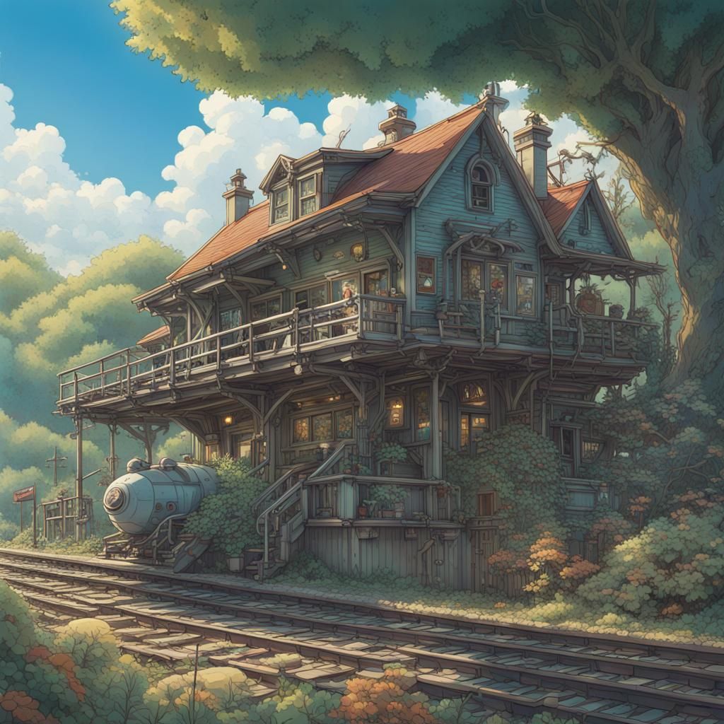 Grateful Dead Terrapin Station in Ghibli Style