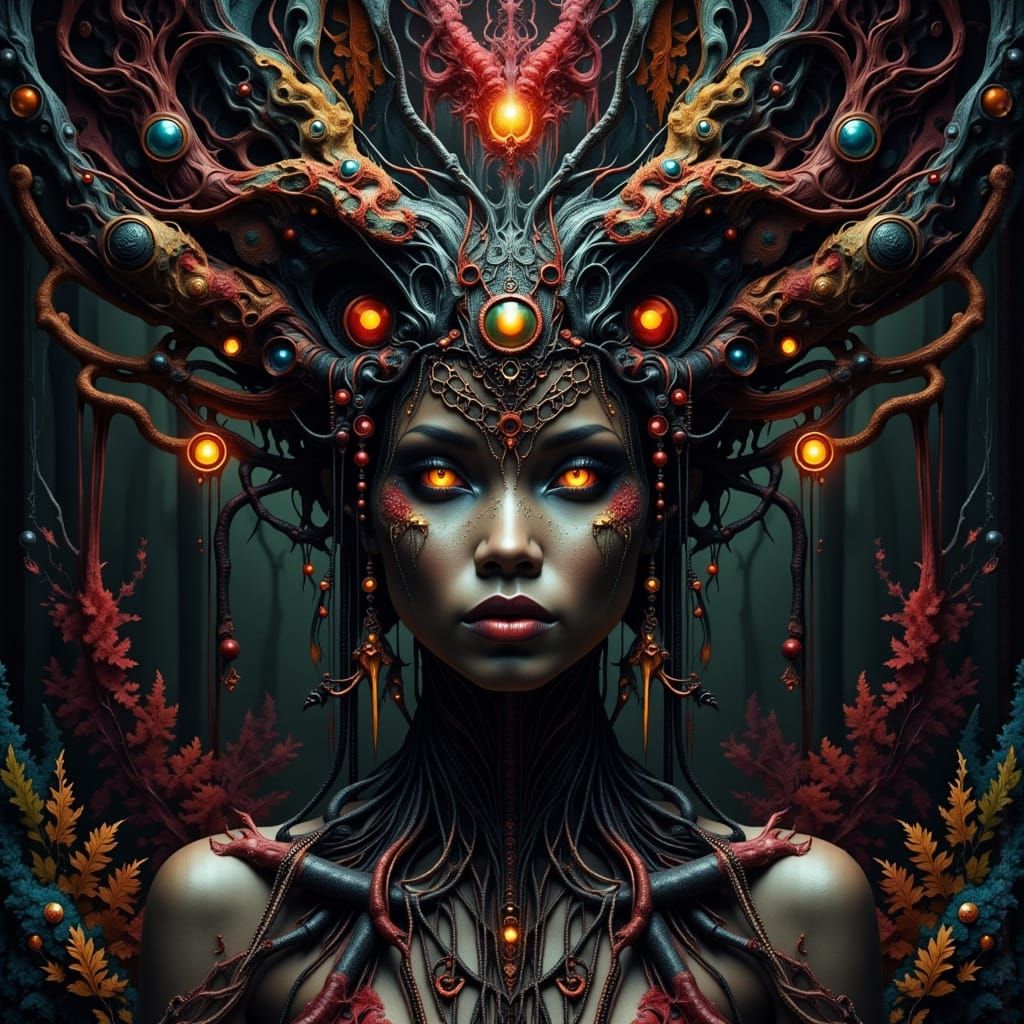 Skeletal Queen of African Mysticism