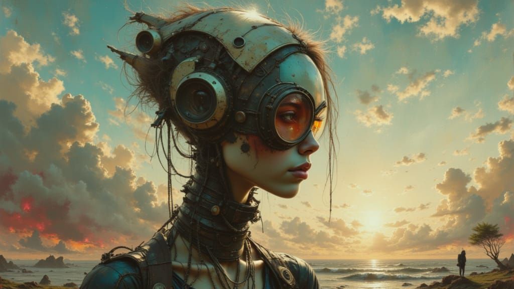 Alien Being on Exoplanet in Dynamic Portrait Style