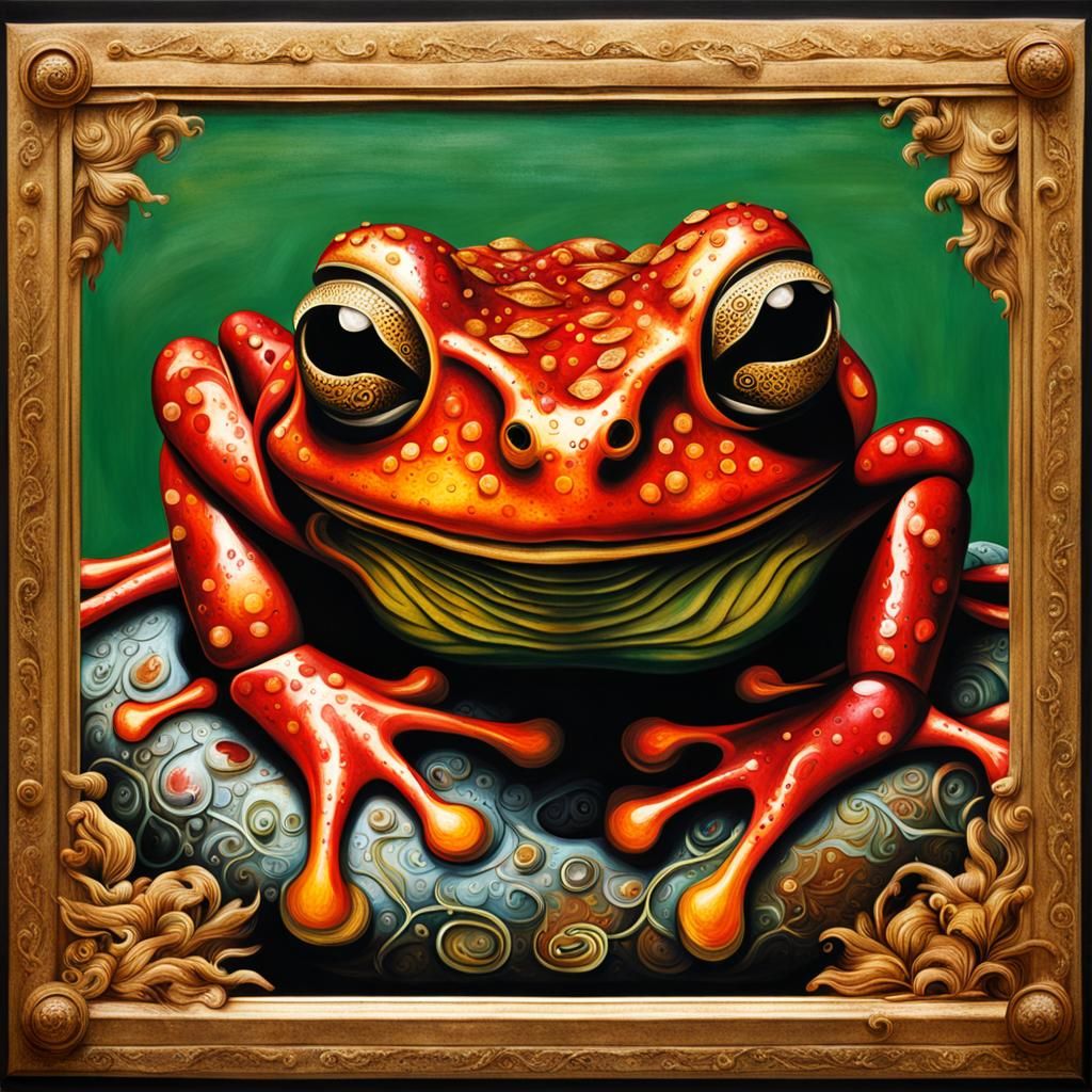 Poisonous Frog Album Cover with Arabic Calligraphy