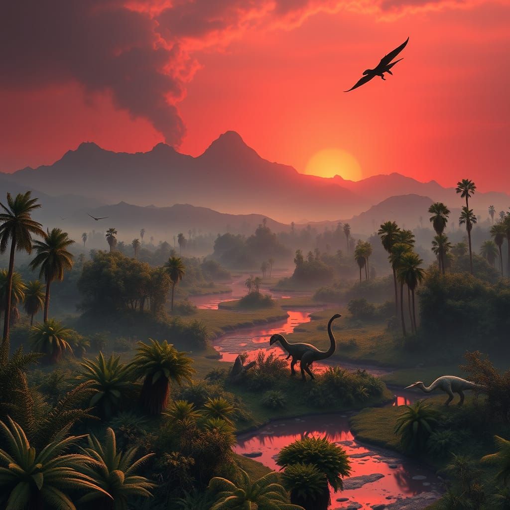 Late Triassic Landscape: A Prehistoric World Untamed