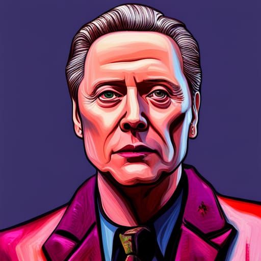 Christopher Walken as Nosferatu: Hyperrealistic Portrait