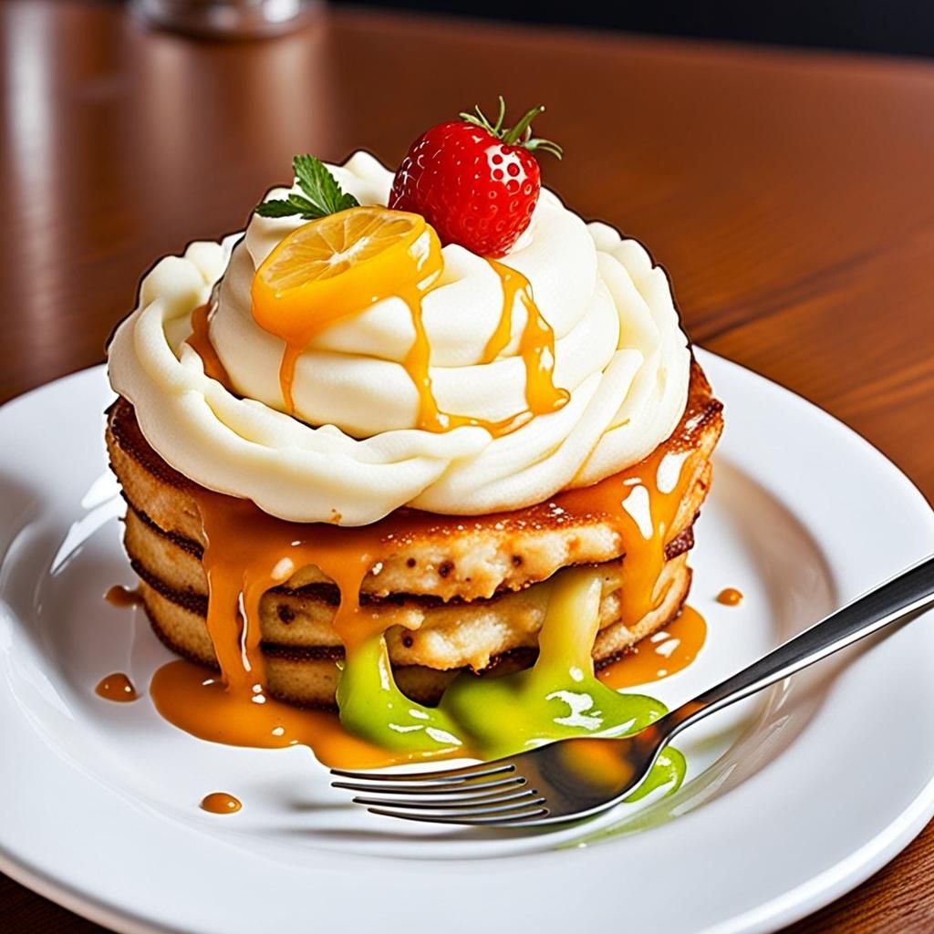 Colorful Food Display Generated by AI