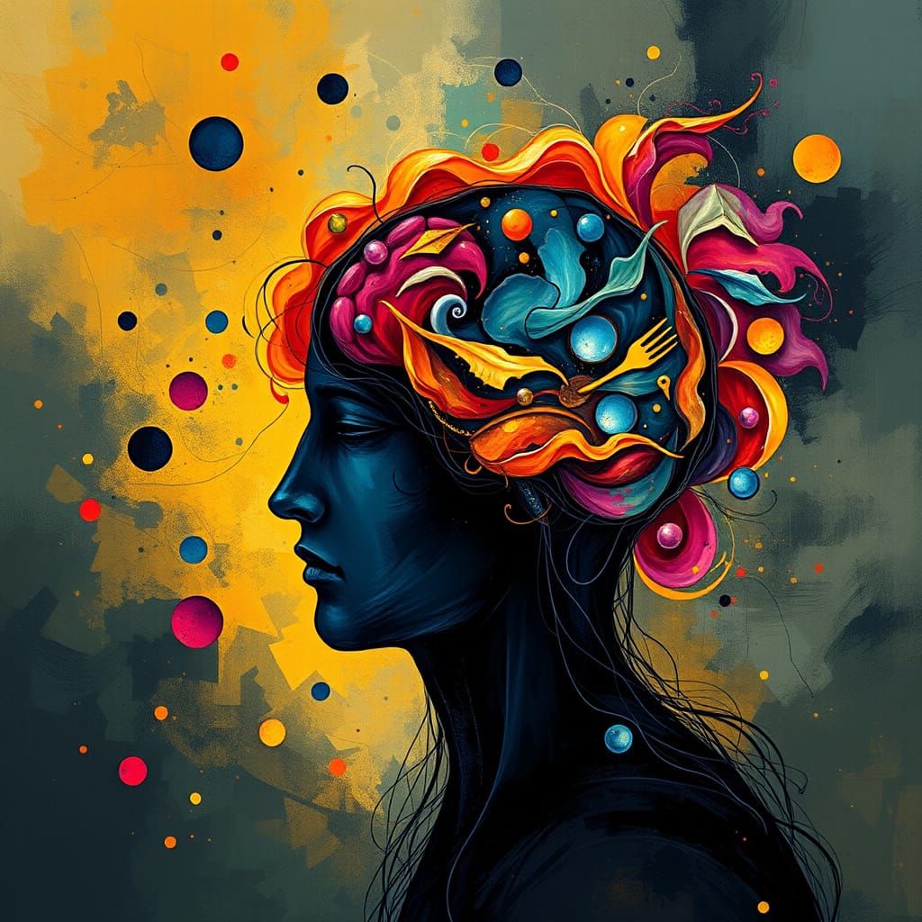 Abstract Art of Inner Peace and Escape