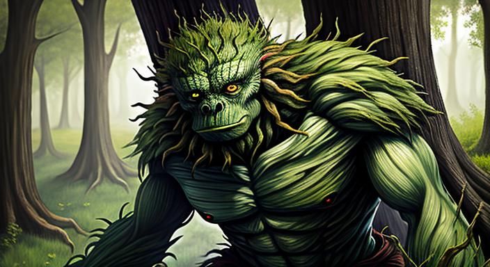 AI Generated Tree Monster Image