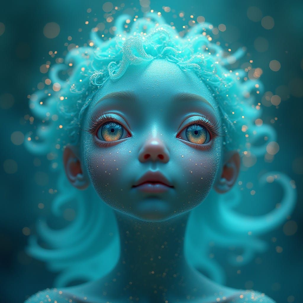 Galactic Being of Turquoise Cosmic Dreams