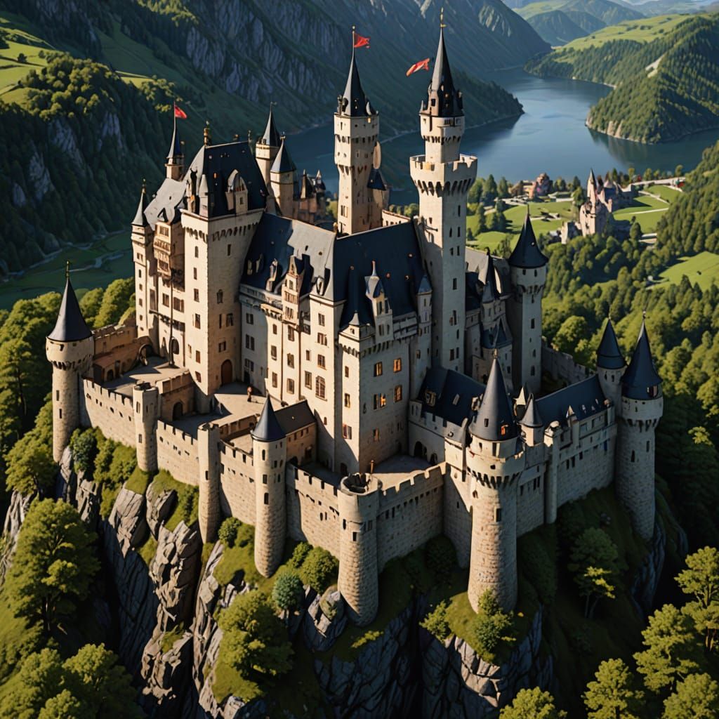 AI Generated Image of a Castle