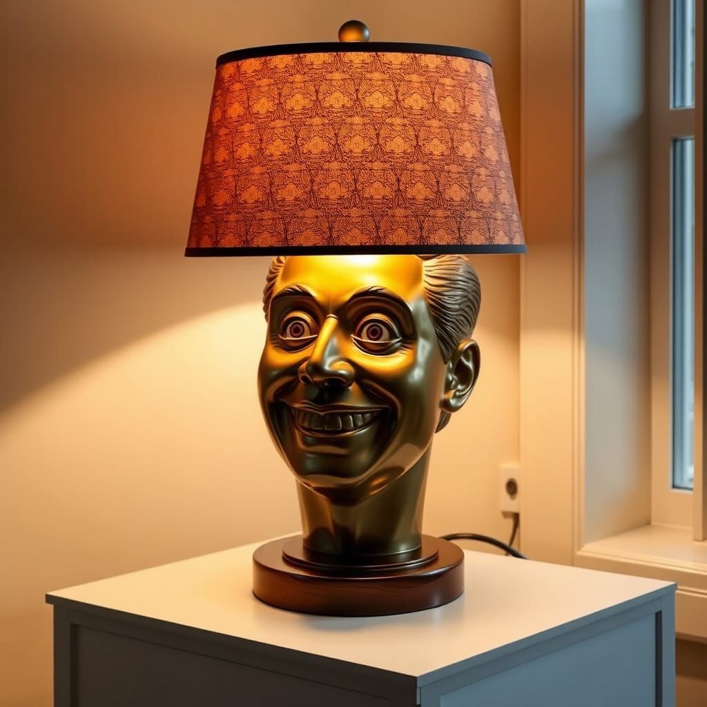 Novelty Lamp Featuring Jimmy Fallon's Head