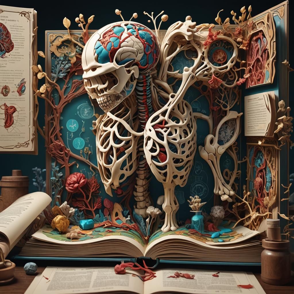 Anatomy model pop-up