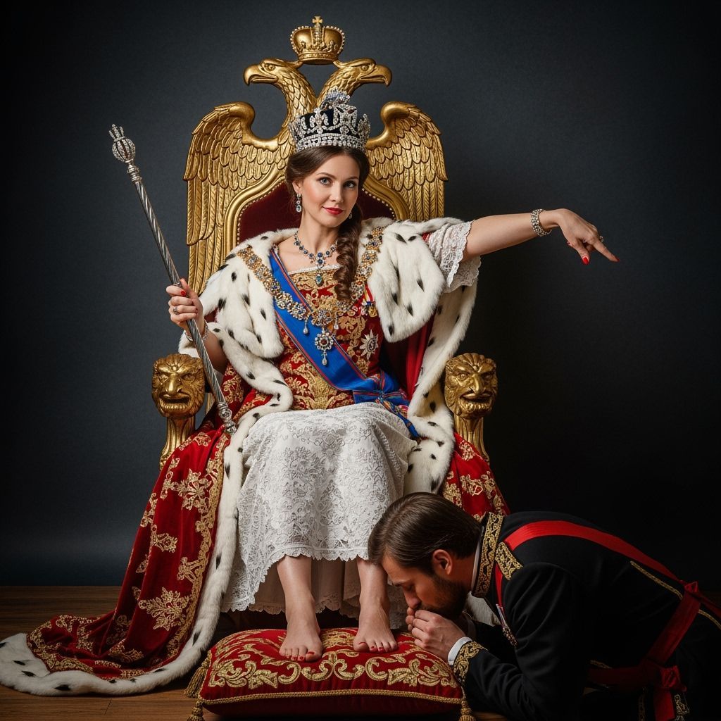 Tsarina on her Throne: A Renaissance-Style Portrait