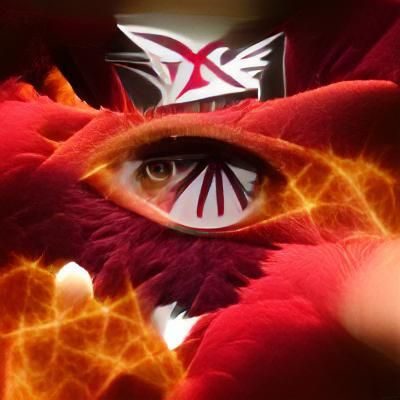 Crimson Phoenix: A Fiery Gaze