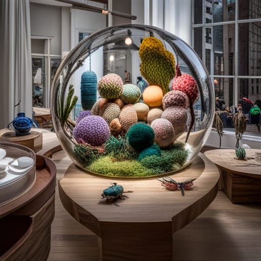 Surreal 3D Glass Insects at Cosmos Edge