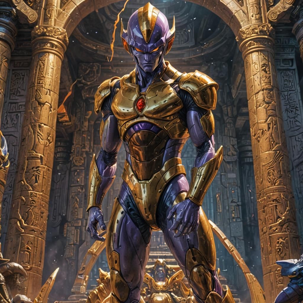 Frieza in Alien Temple: Comic-Inspired Concept Art