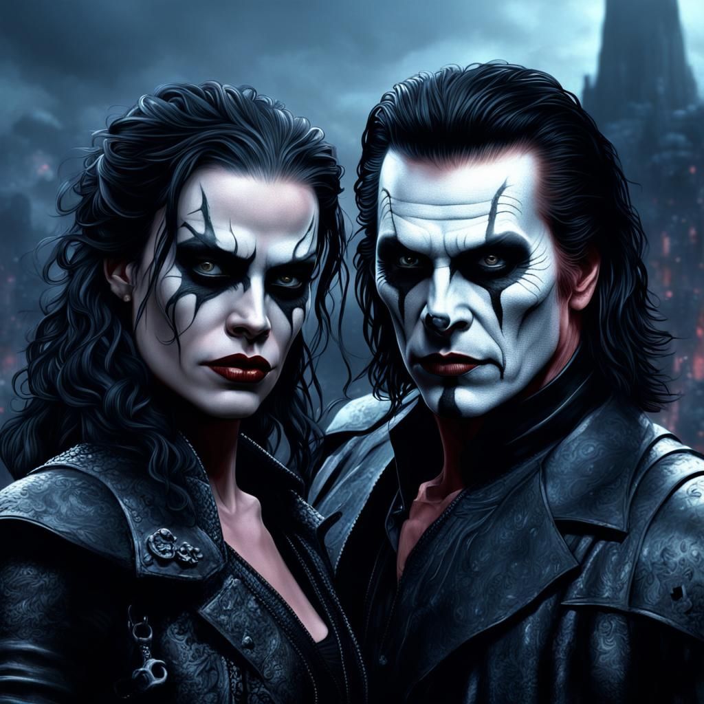 Eric Draven and Soulmate as Digital Painting