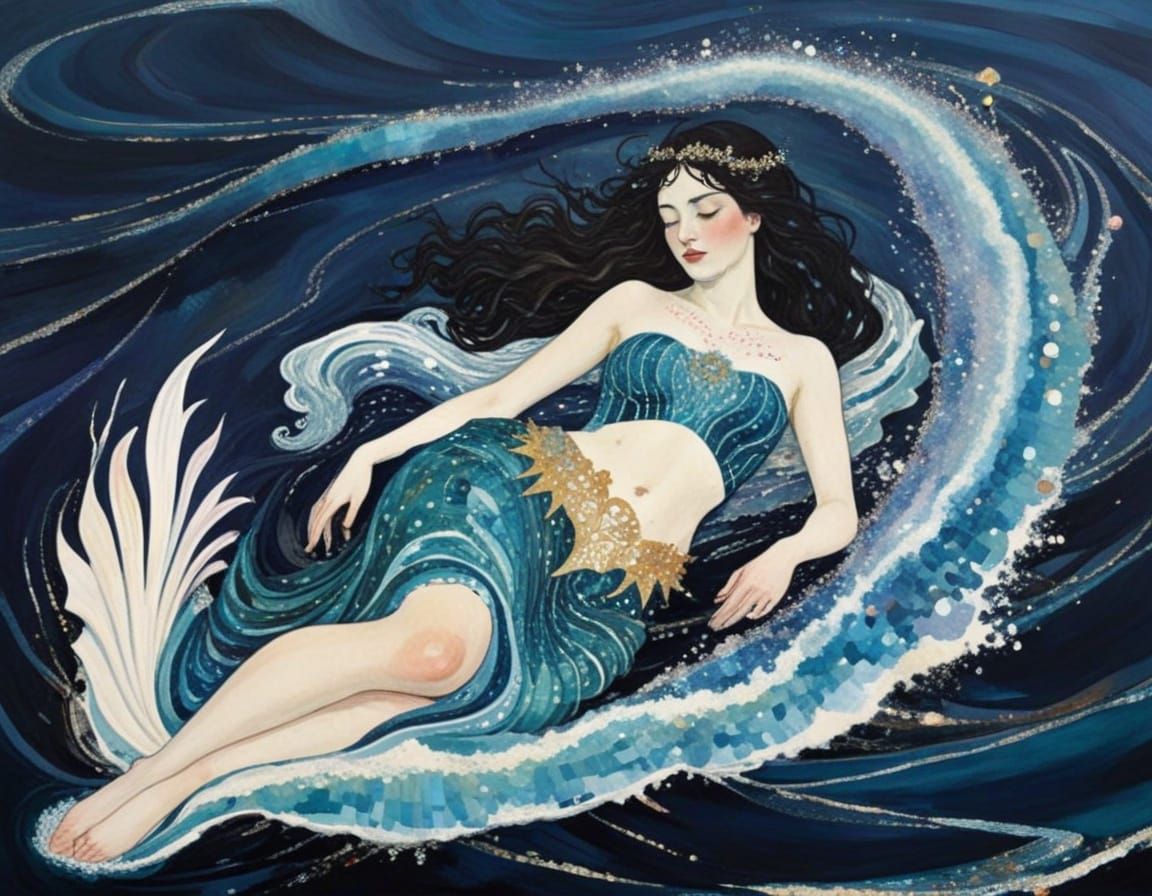 Surreal Sea Siren Selkie with Star Sprinkles