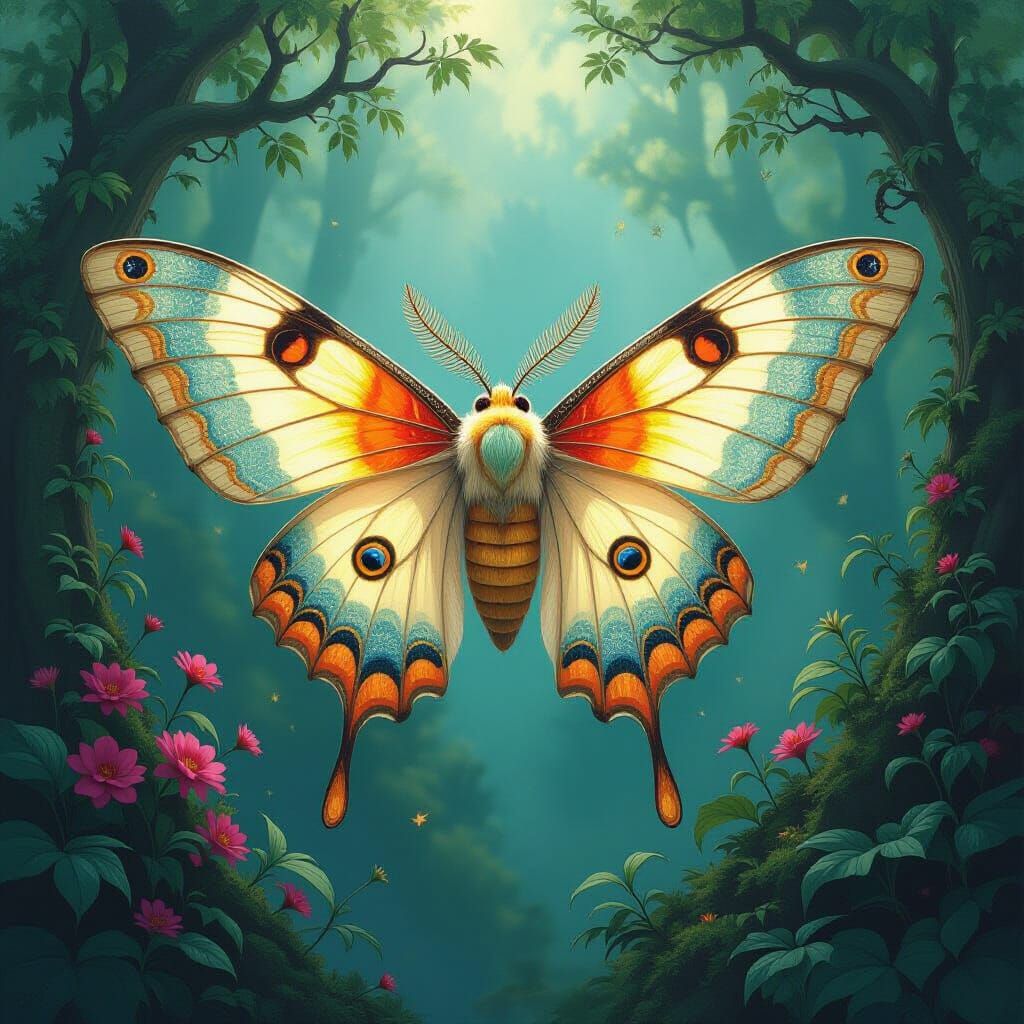 Empath Chameleon Moth: A Luminous Psychic Vampire