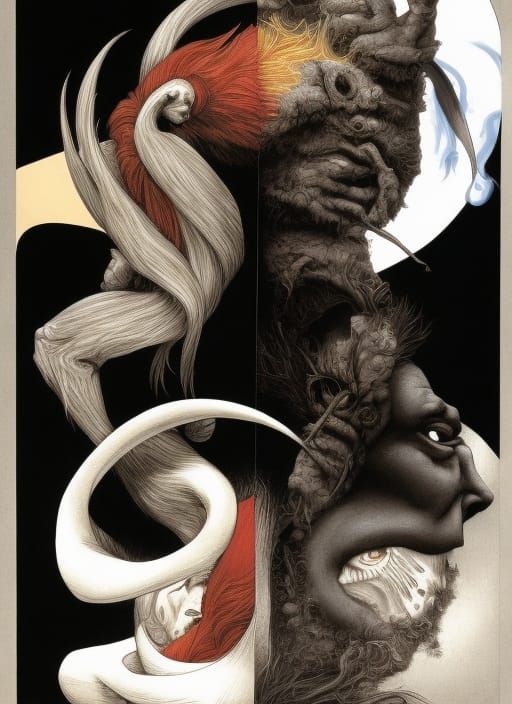 Yin-Yang: Dr. Jekyll and Mr. Hyde in 8k