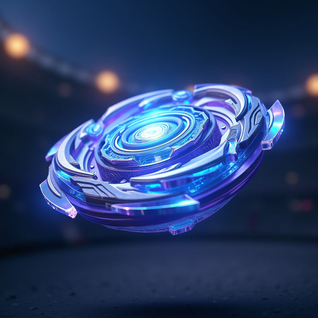 Celestial Seraph Beyblade: Mystical Star in Fantasy Style