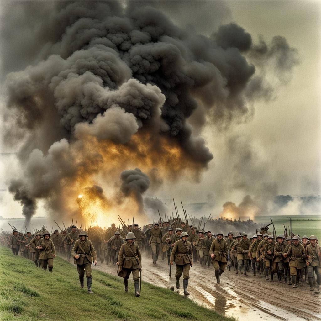 AI Interpretation of The Battle Of Somme