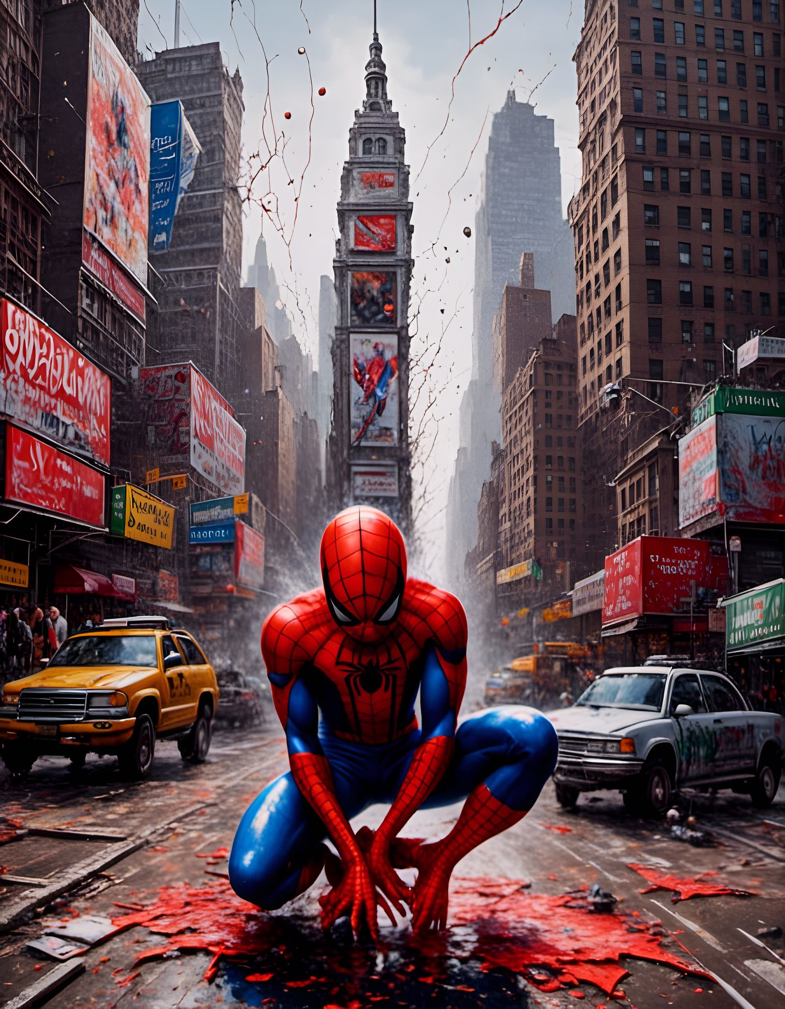 Spiderman Graffiti Art in New York