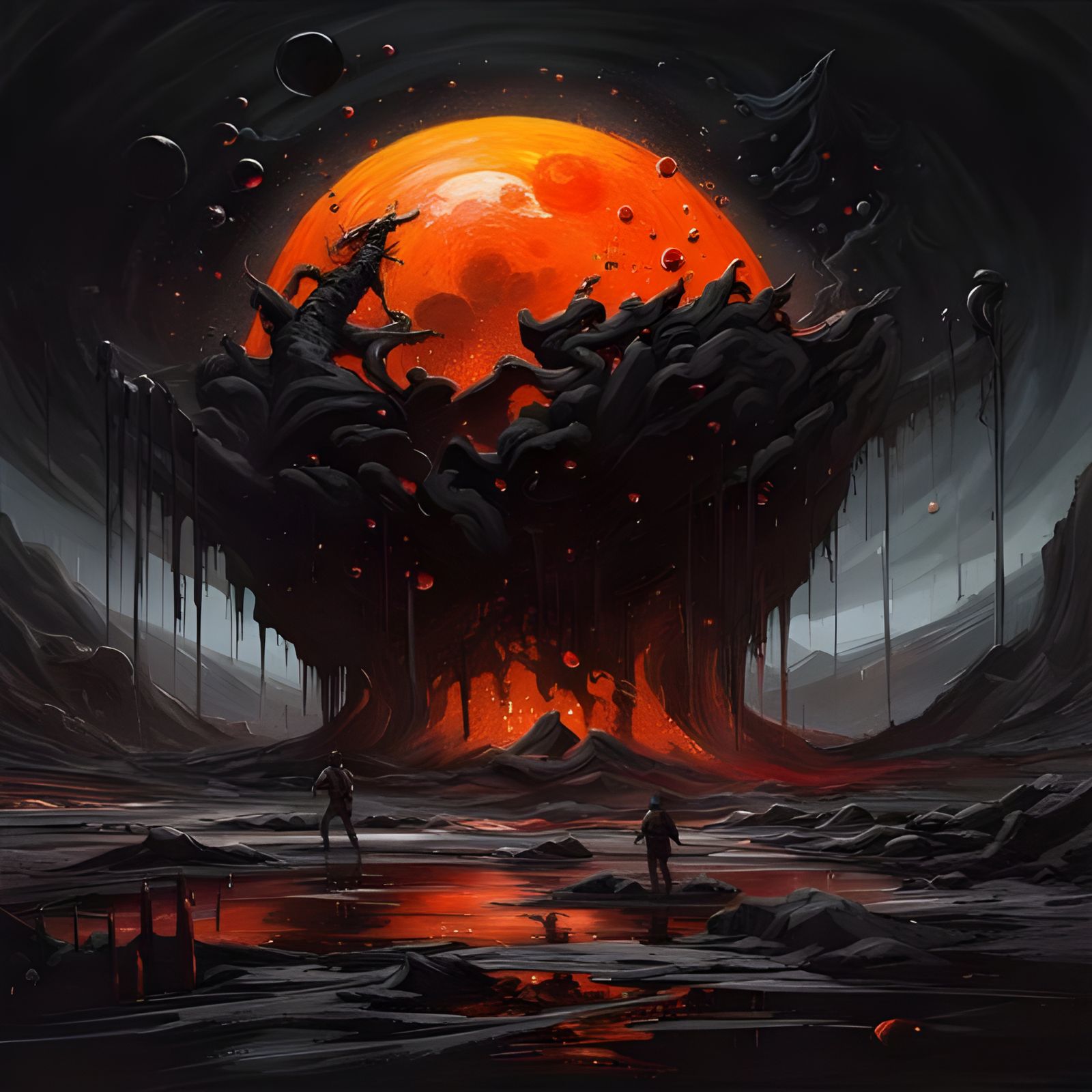 Dark ending of the world 🌎 ⚫️