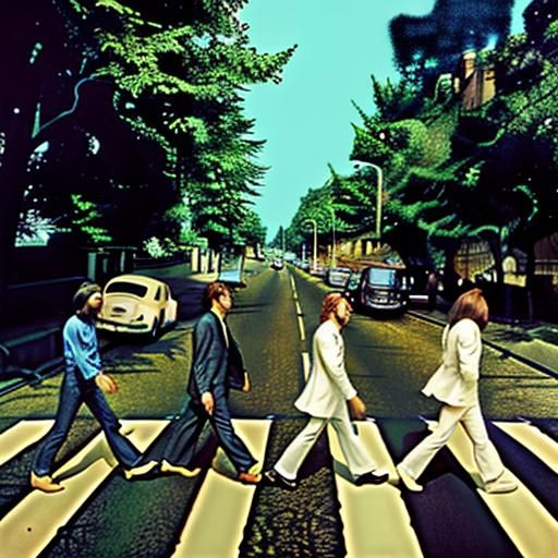 The Beatles Abbey Road: Hyperrealistic Concept Art