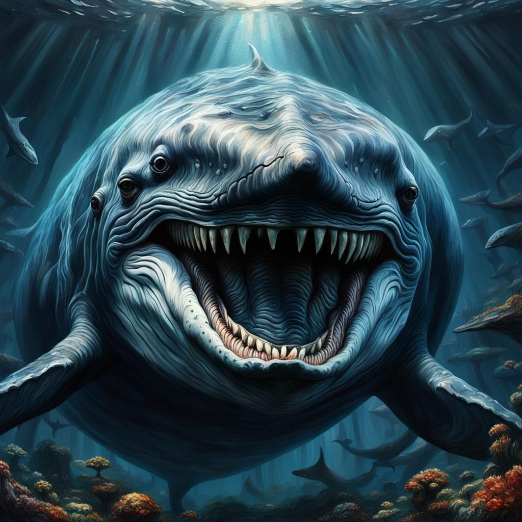 Grotesque Whale: Cannibalistic Gothic Impressionist Masterpi...