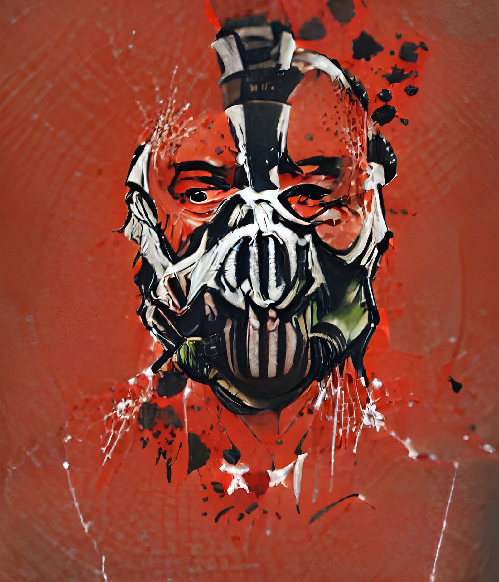 Bane Splatter Art Propaganda Poster