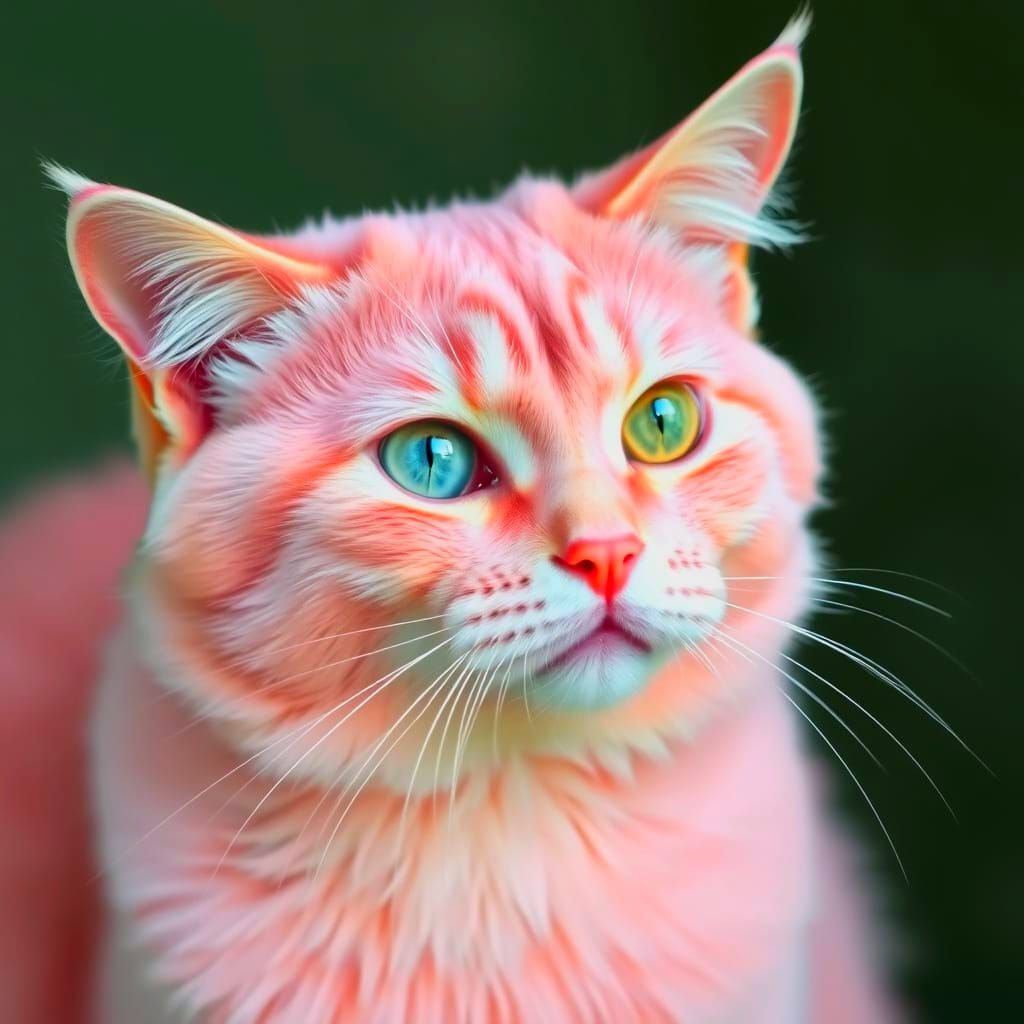 Feline Beauty with Unusual Eyes
