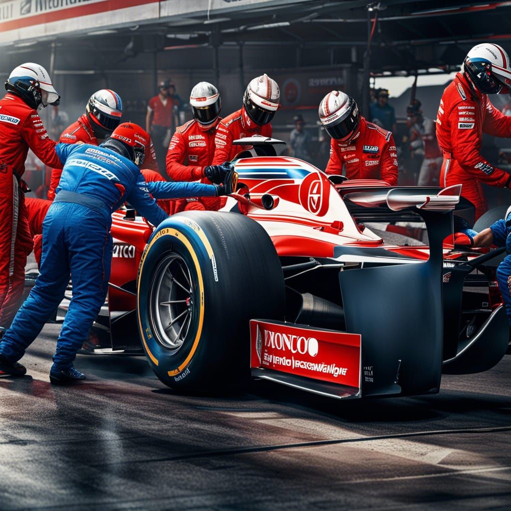Teamwork at the Pit-stop