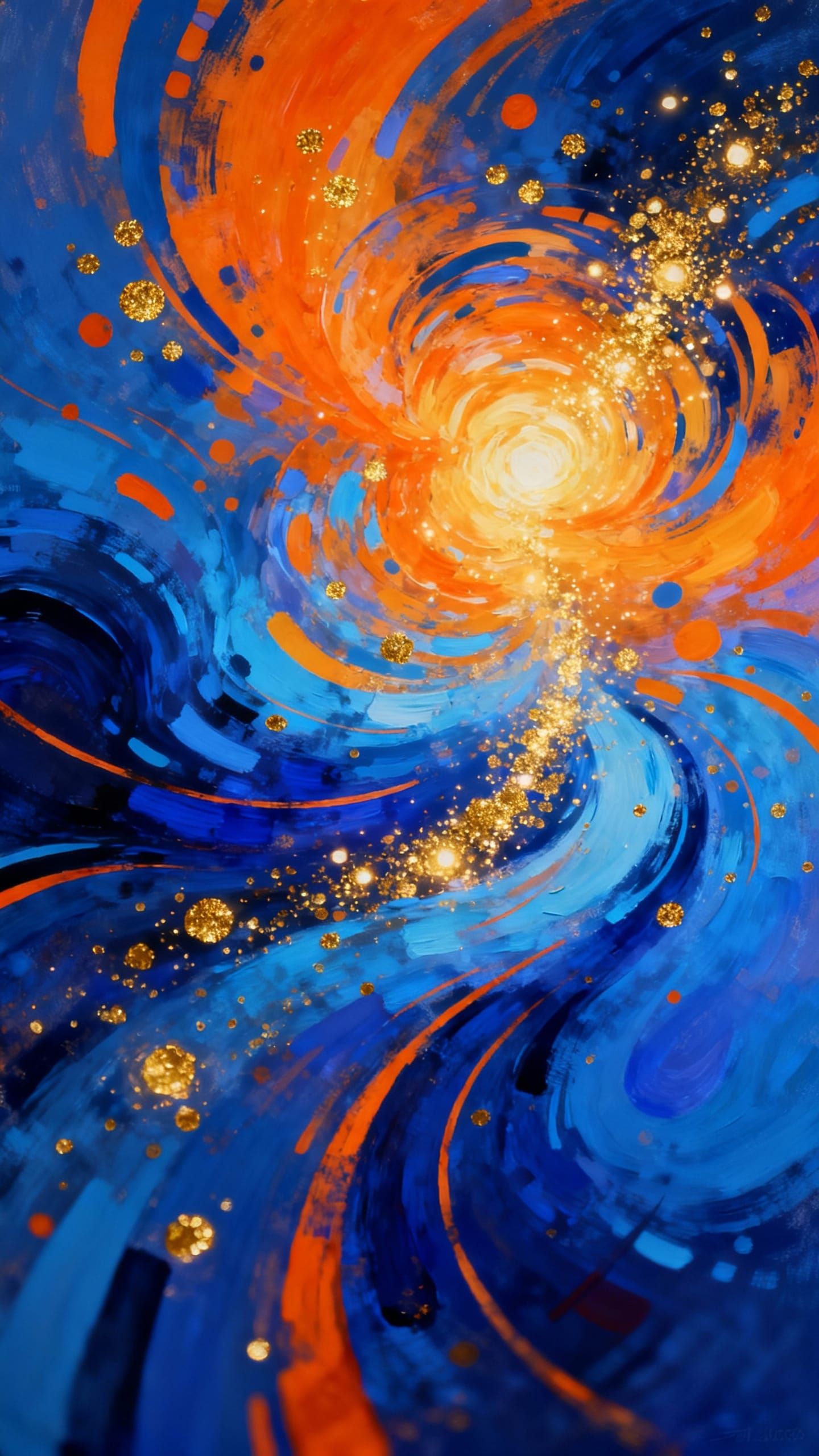 Abstract Joy: Luminous Colors and Energetic Lines