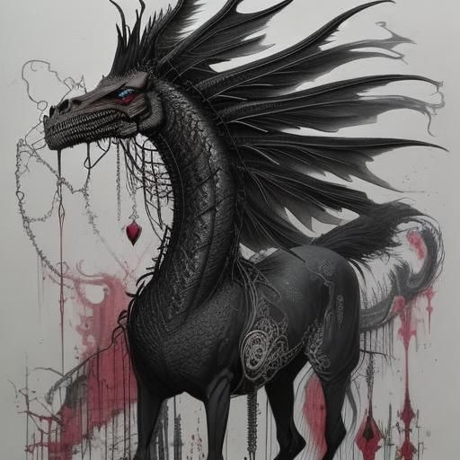 Witchy Skeleton Woman in Dark Fantasy Style