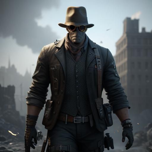 Invisible Man Wears Clothes in 3D Style