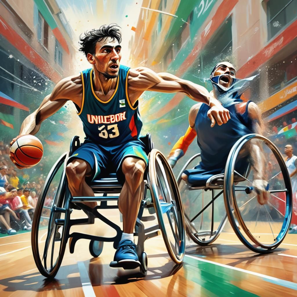 Para-Athlete Wins: Sports Art in Boccioni Style