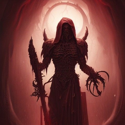 Intricate Death Angel Concept Art