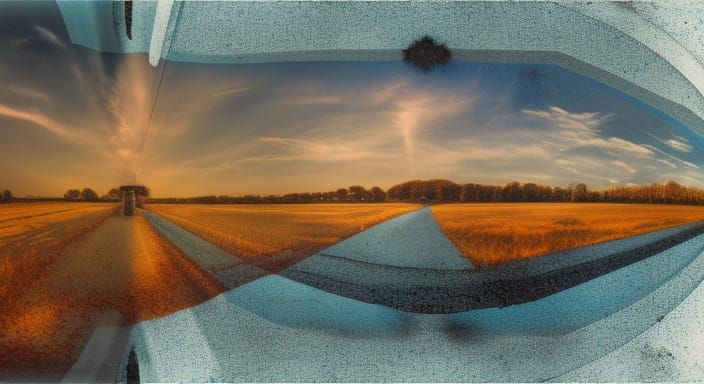 Hyperrealistic Retro Album Cover in HDR