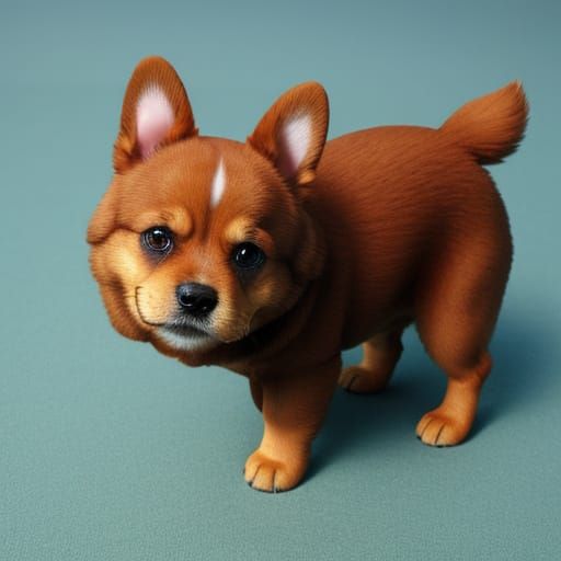 AI Generated Image of a Cute Dog