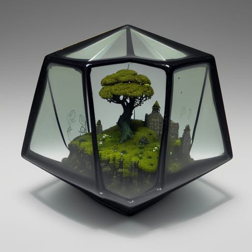 Entwined Hearts: Microscopic Velvet Architecture Landscape