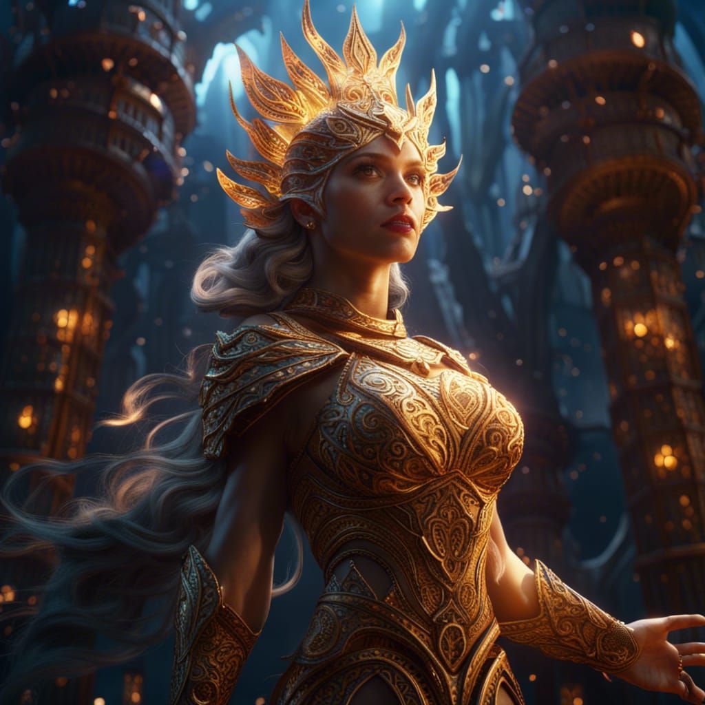 Goddess of Light Fantasy Concept Art