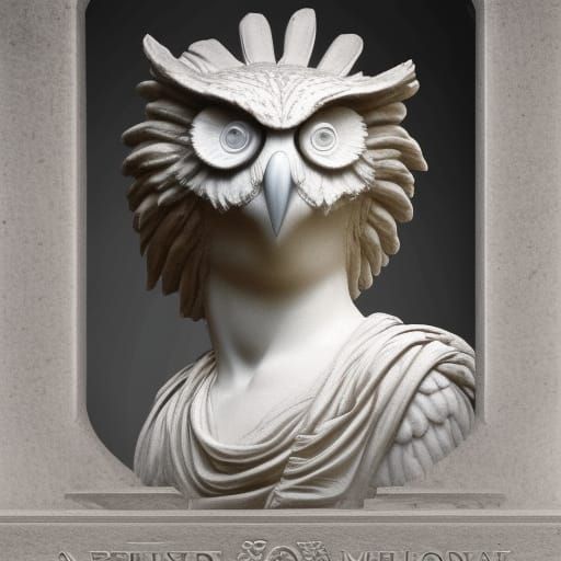 Owl statue #8