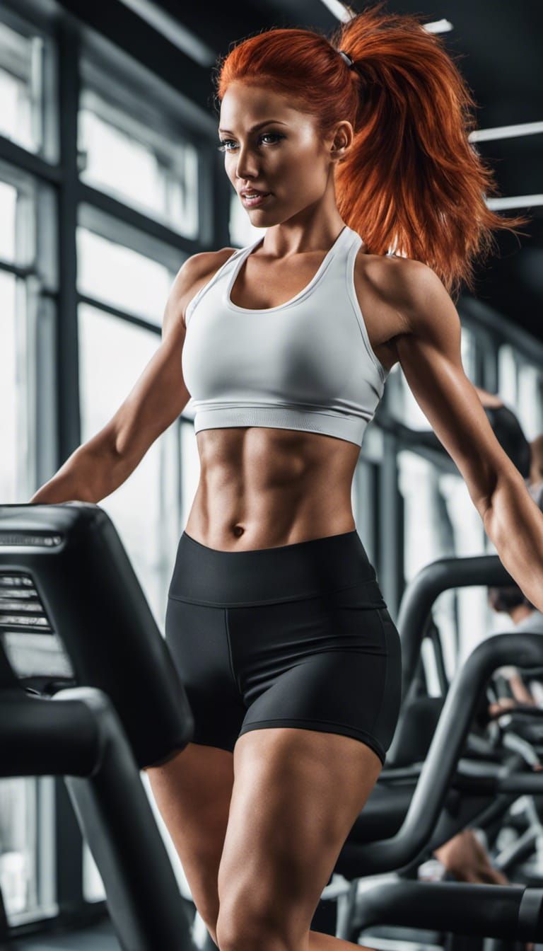 Woman Doing Chest Flys in Fitness Center
