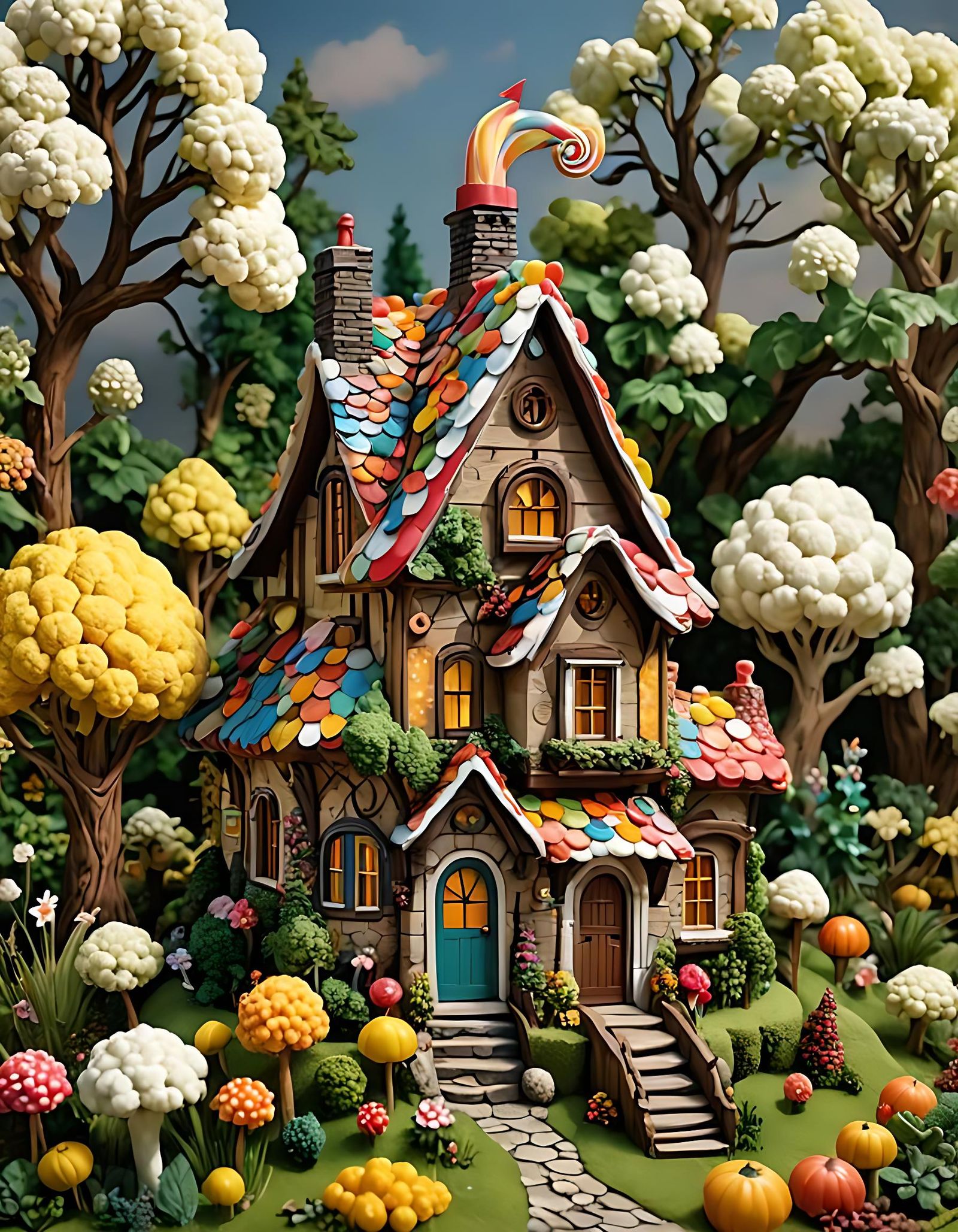 Food-themed world cottage ...