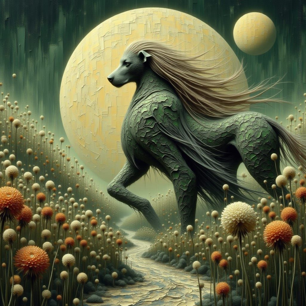 Cursed Alien Poodles Riding Beasts