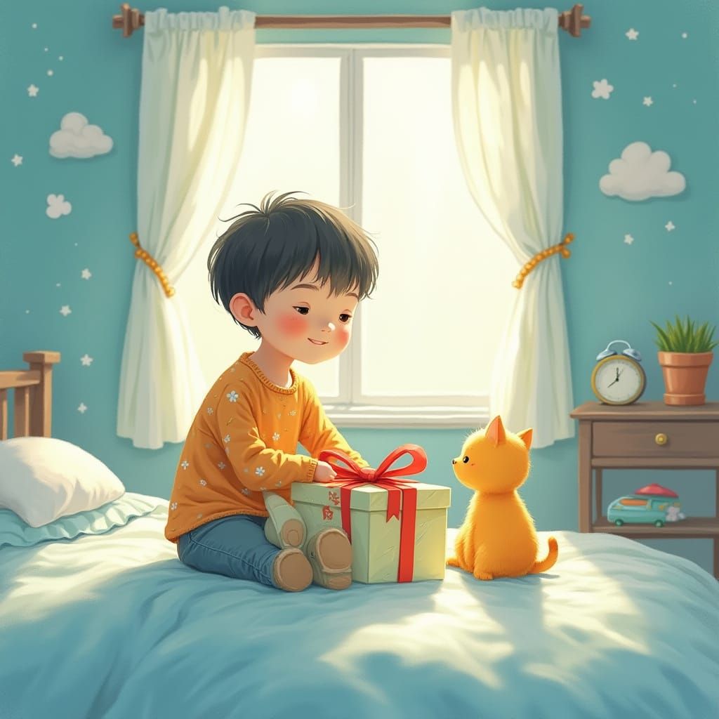 Boy's Dreamy Bedroom in Beatrix Potter Style