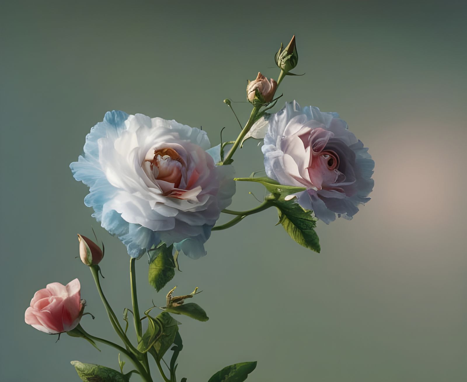 Striking Roses in Hyperreal Style