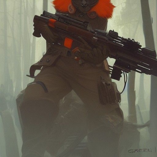 Raccoons in Uniform: Hyperdetailed Concept Art